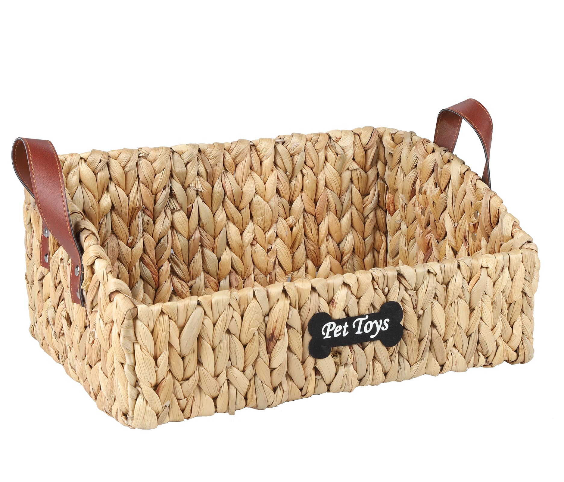 Woven Dog Toy Storage Basket