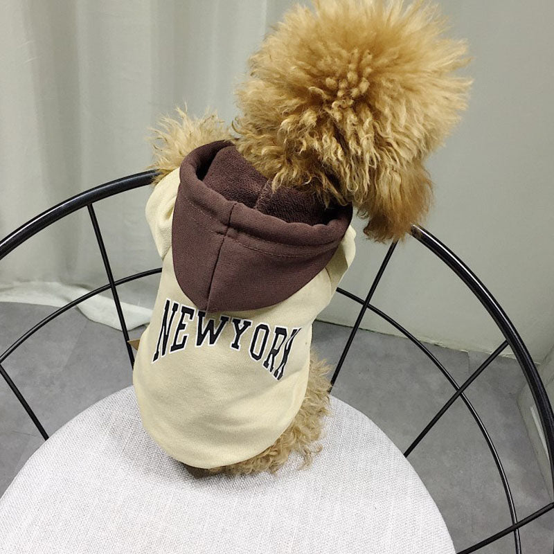 Terry Cotton Hooded Sweatshirt for Dogs