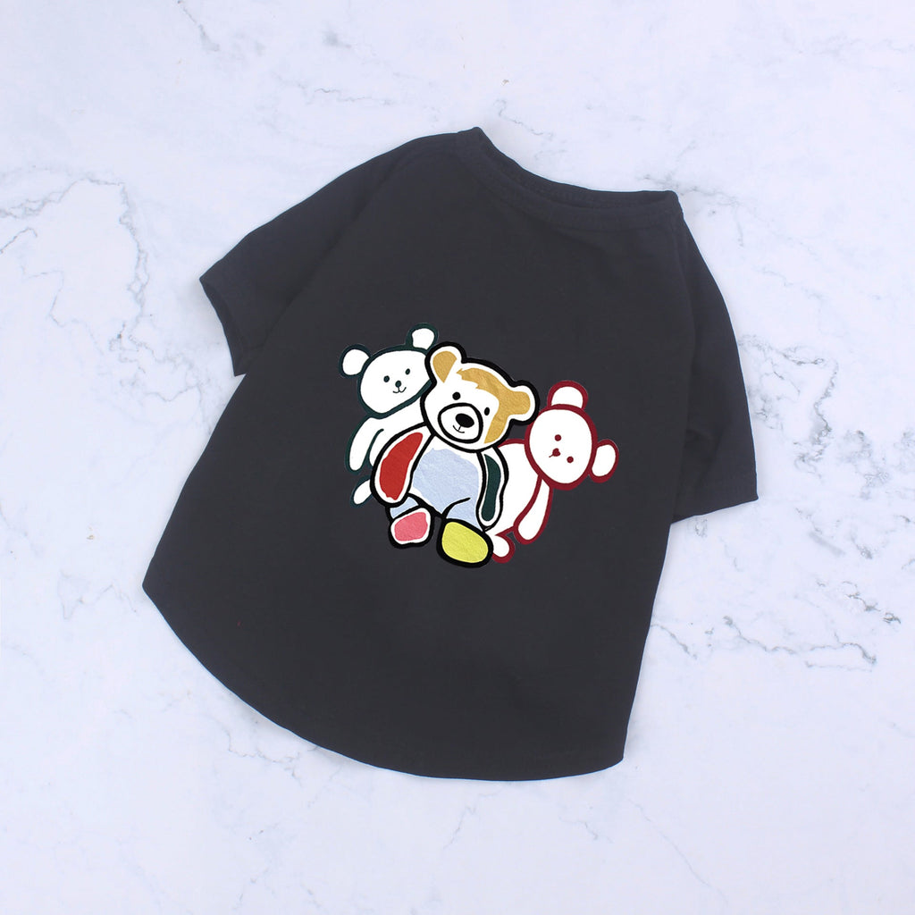Three Bears Cotton T-Shirt for Dogs