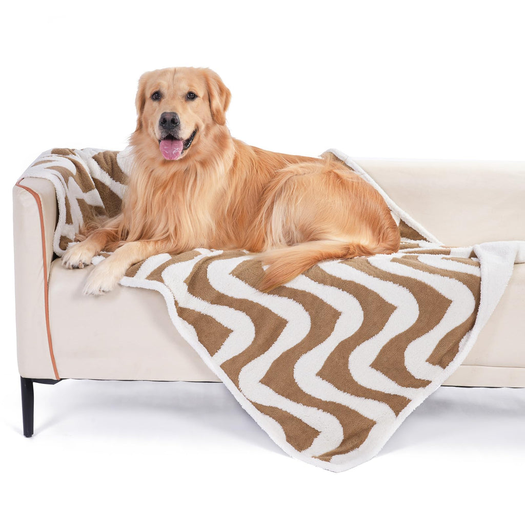 Plush Waterproof Dog Blanket for Couch