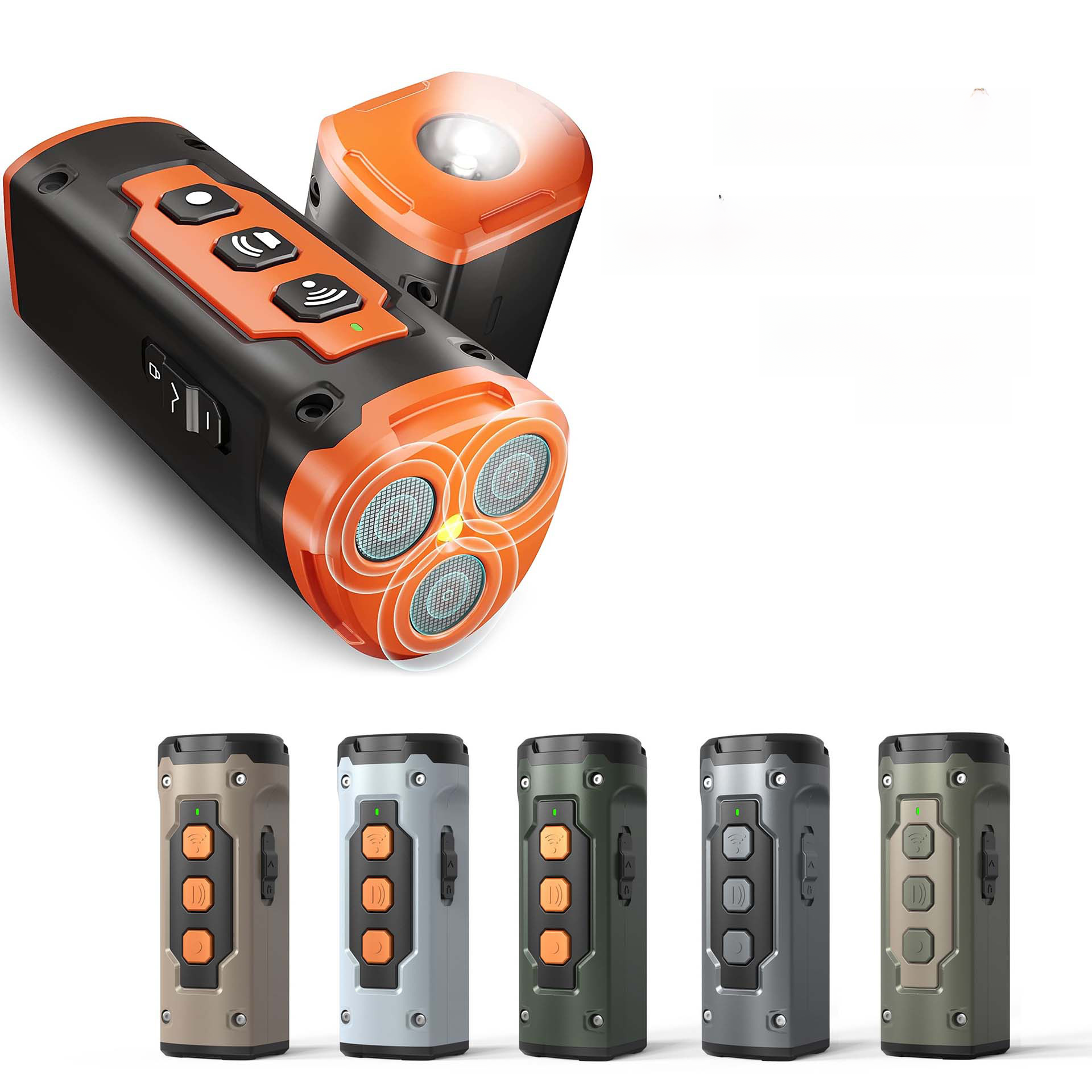 Ultrasonic Anti-Bark Training Device with Flashlight