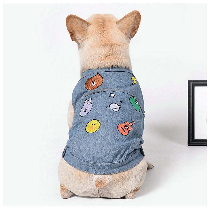 Embroidered Casual Vest for Dogs