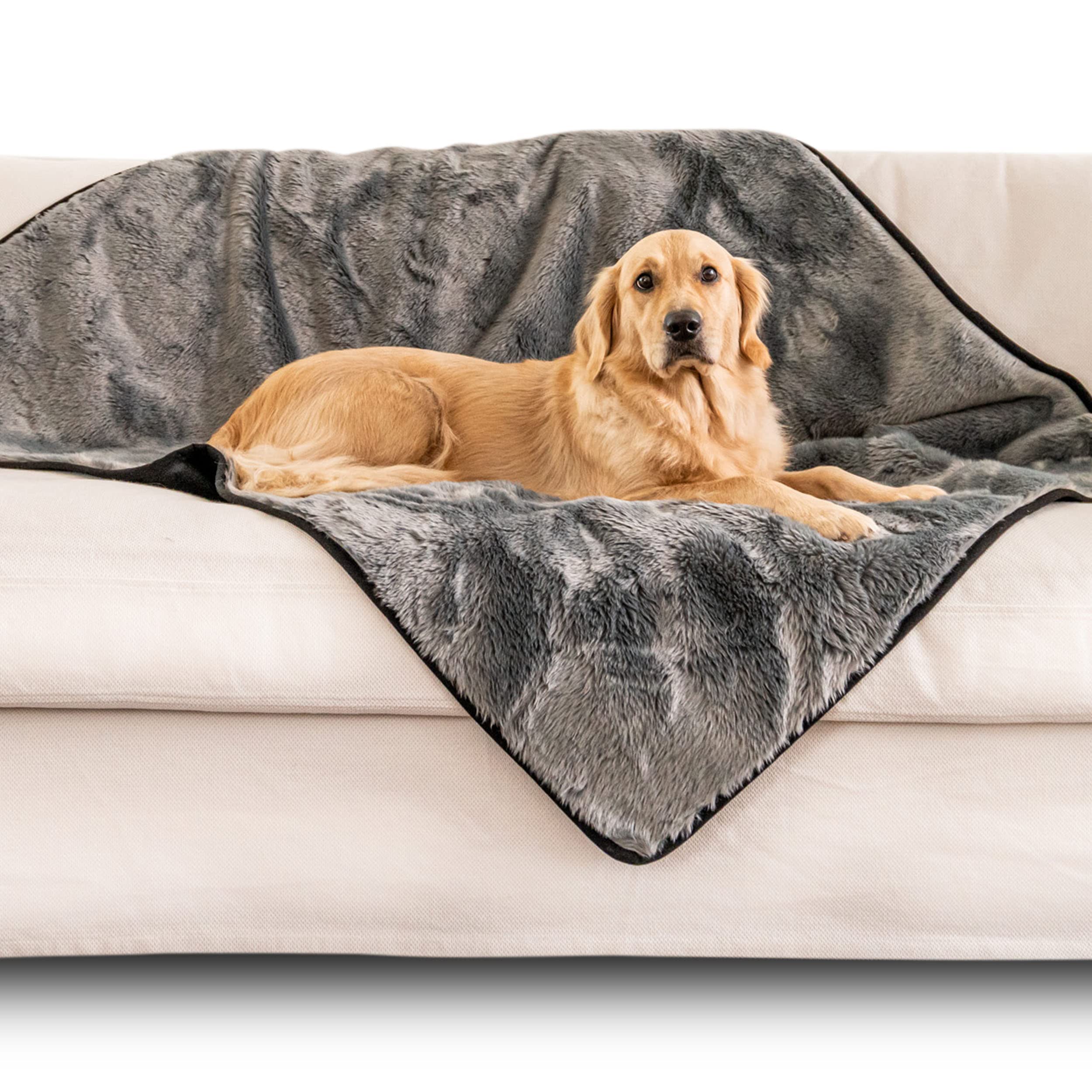 Waterproof Faux Fur Blanket for Large Dogs
