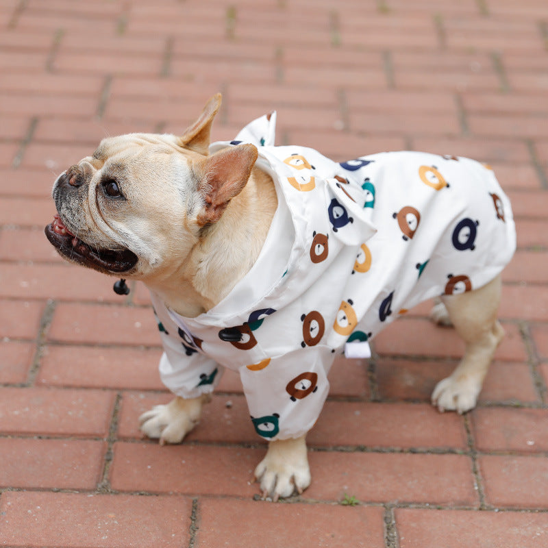 Waterproof Bulldog Raincoat for Puppies
