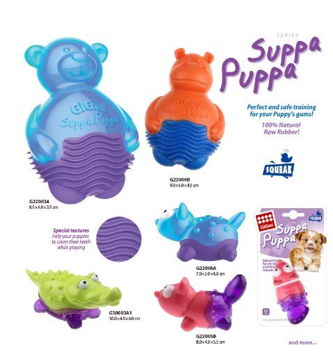 Squeaky Molar Toys for Puppies