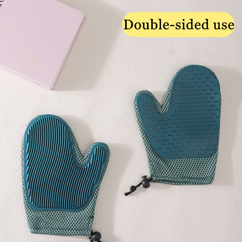 Silicone Grooming and Hair Removal Gloves