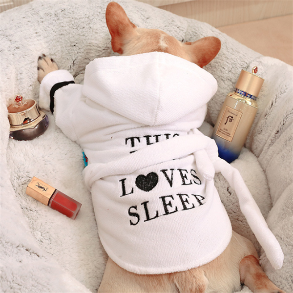 Hooded Bathrobe Pajamas for Dogs