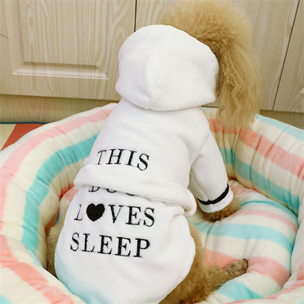 Hooded Bathrobe Pajamas for Dogs