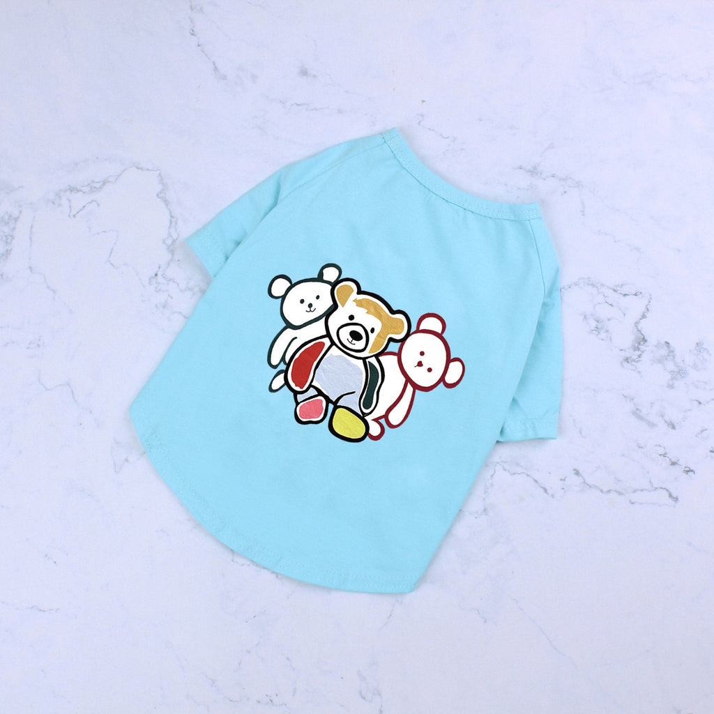 Three Bears Cotton T-Shirt for Dogs