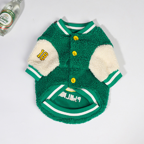 Thick Warm Baseball Coat for Dogs