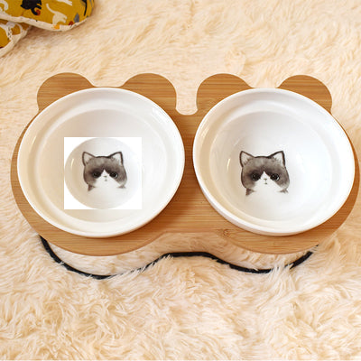 Elevated Dog Food and Water Bowl Stand