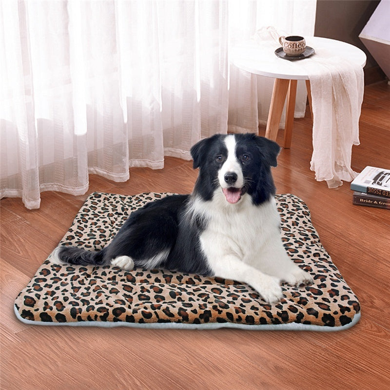 Thick Coral Fleece Dog Blanket Mat