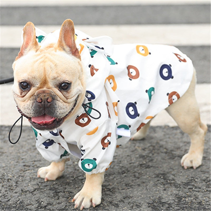 Waterproof Bulldog Raincoat for Puppies