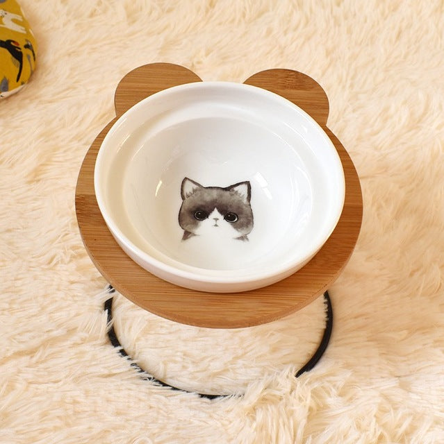 Elevated Dog Food and Water Bowl Stand