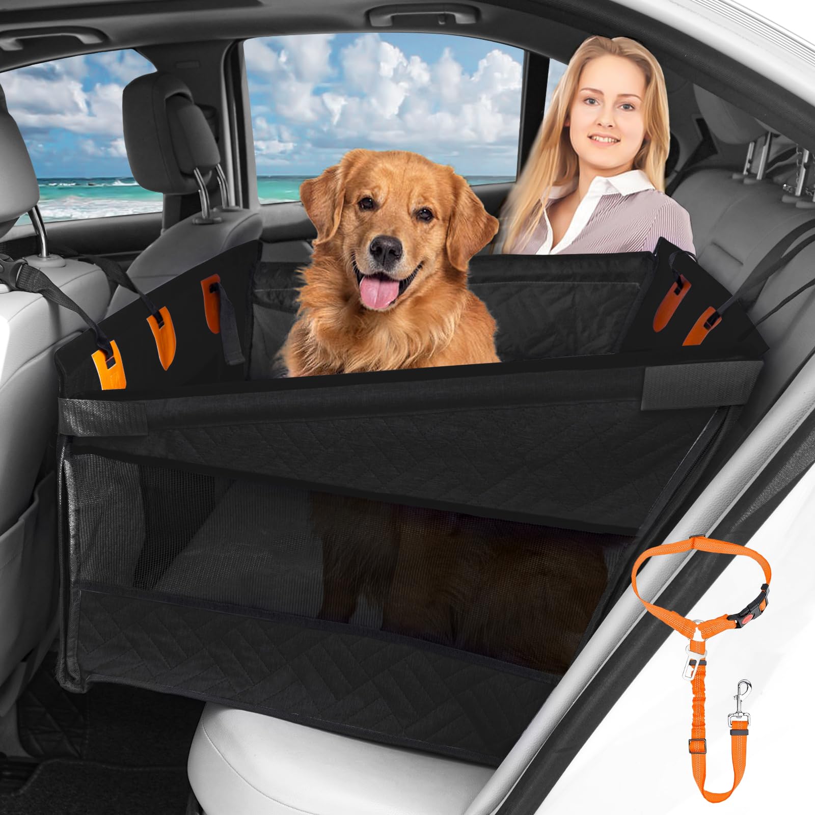 Convertible Dog Car Seat Hammock Bed