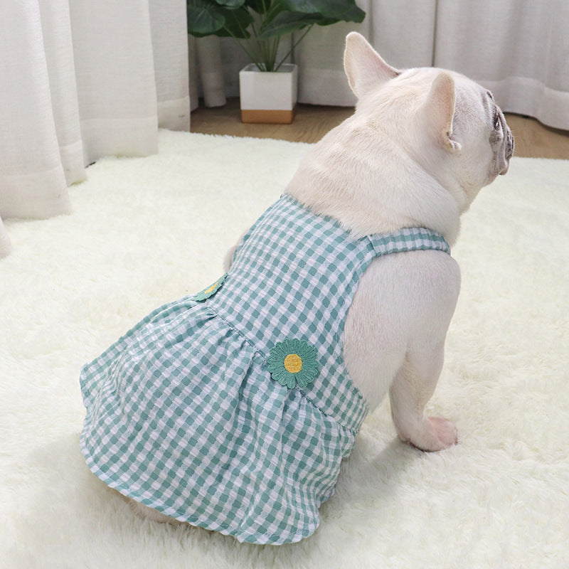 Tutu Skirt Dress with Suspenders for Dogs