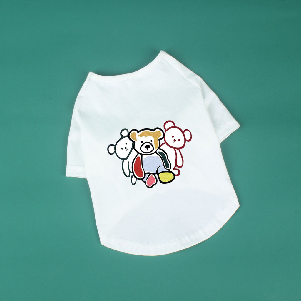 Three Bears Cotton T-Shirt for Dogs