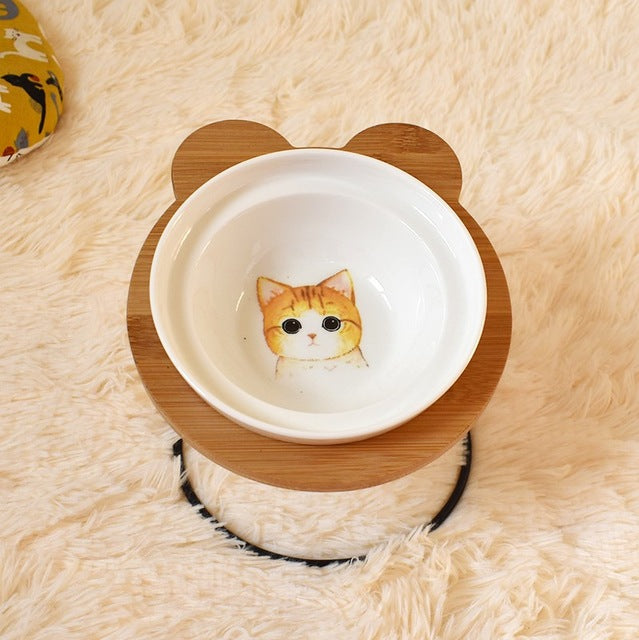 Elevated Dog Food and Water Bowl Stand